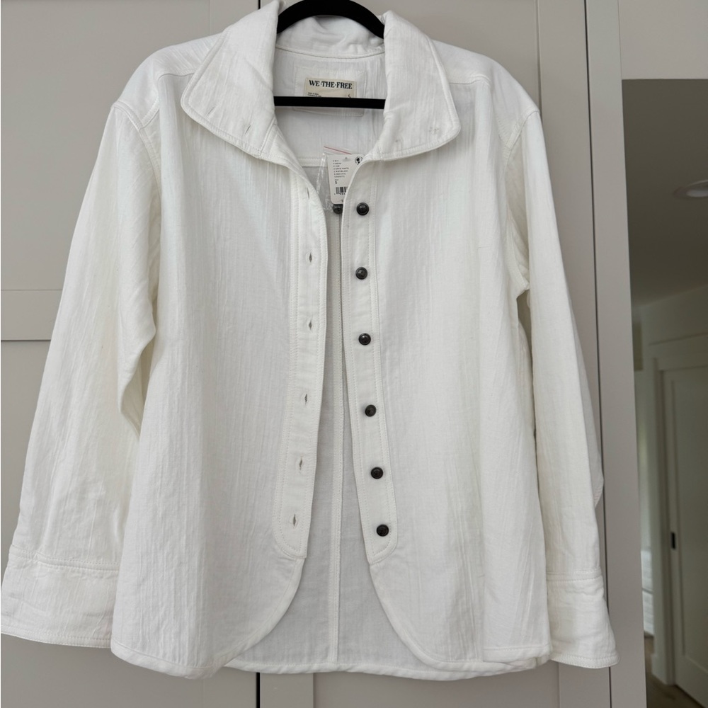 We The Free / Free People Optic White Shirt/Jacket